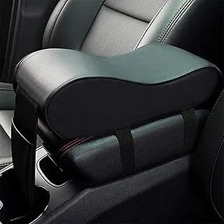 MeiBoAll Car Armrest Cushion,Memory Foam Car Armrest Pad,Auto Center Console Armrest Pillow with Phone Holder Storage Bag Universal Fit for Most Car