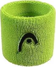 Head Cotton Wristband, 2.5 inch (Yellow, Pack of 2)