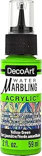 DecoArt Water Marbling Acrylic Paint, 2 oz., Yellow Green
