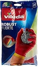 Vileda Protector Durable REUsable Gloves Large Size, Red & Yellow, 143668, 1 Piece
