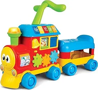 Winfun Learning Train | 2-In-1 Ride-On And Push Walker | Light Up Buttons, Sounds Promote Learning And Development | Suitable For Boys And Girls Age 1 – 3 Years