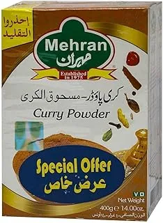 Mehran Curry Powder 400 g, 2-Pack, Multicolor