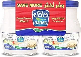 Nadec Cream Cheese Jar, 2 x 500 g