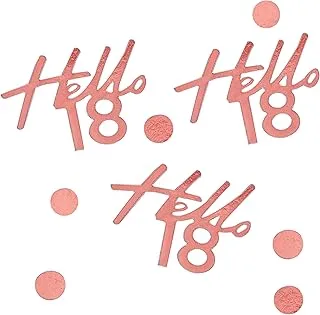 18th Rose Gold Birthday Confetti