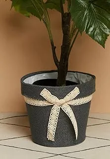 Ayra Jute Pot Holder, Black