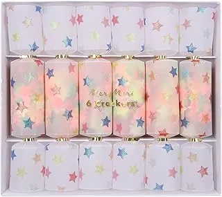 Meri Meri Star Confetti Crackers 6 Pieces, Small