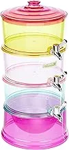 Harmony 3 Tier Juice Dispenser, Multi Color, Acrylic