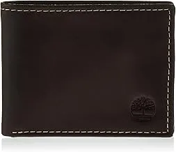Timberland Men's Sportz Quad Leather Passcase Wallet, 3 H x 4 L Inches