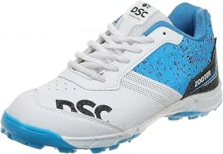 DSC zooter cricket shoe for men and boys, size-10 uk White/Blue, dcsz-10