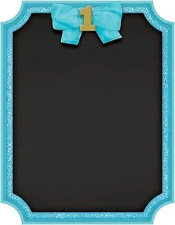 1st Birthday Boy Easel Glitter Sign Decoration