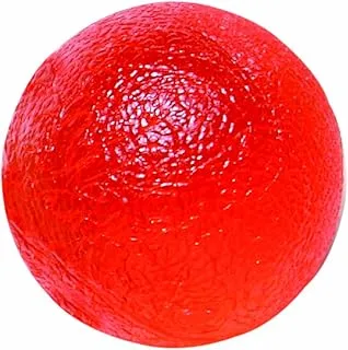 Cando 10-1492 Red Circular Hand Exercise Ball, Light Resistance, Standard