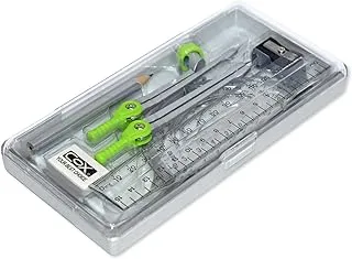 COX Mathematical Sets, 9 Pieces, Made In Taiwan.