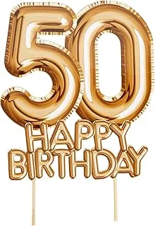 Glitz & Glamour Cake Topper - 50 Gold