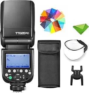فلاش GODOX TT685II-C لكاميرا كانون سبيدلايت فلاش E-TTL Speedlite عالي السرعة ، نظام 2.4G لاسلكي X متوافق مع Canon Flash 5D Mark؟ 6D Mark II 7D 90D 250D R5850D (تمت ترقيته TT685)