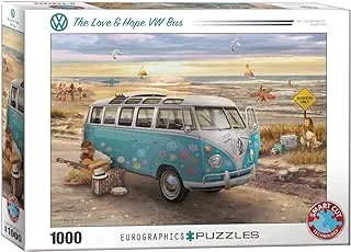 The Love & Hope VW Bus by Greg Giordano 1000-Piece Puzzle, Multi-Colored, Model:6000-5310