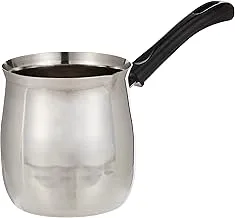 RAJ STEEL COFFEE WARMER HEAVY, 850 ML, SILVER, CWH004, Arabic, Morroccon, Greek Pot, Warmer for Butter, Chocolate and Milk, Stovetop Tea Pot