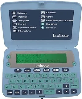 Lexibook D650EN The English Dictionary, Definitions, Thesaurus, Grammar, Phonetic Spellchecker, with Battery, Blue/Grey