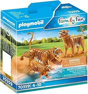 PLAYMOBIL Tigers with Cub, Multicolor, 70359