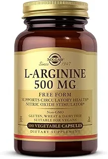 Solgar L-Arginine 500 Mg Vegetable Capsules, 100 Count