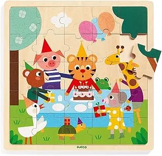 Djeco Happy Wooden Tray Puzzle
