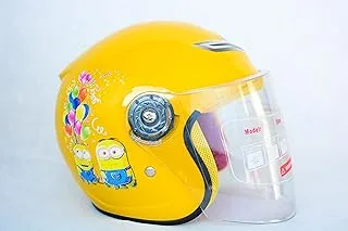 Yanma Kids Motorcycle Helmet - Power Rangers - Yellow - Minions