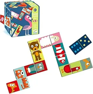 Djeco Domino Animo Puzzle Game 28-Piece