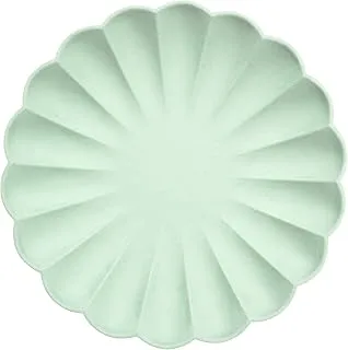 Meri Meri Simply Eco Party Plates 8 Pieces, Large, Mint