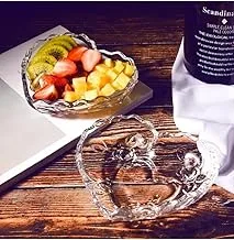 Heart shaped serving bowl with lid clear