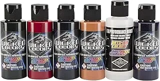 Wicked Colors 2-Ounce Steve Driscoll Flesh Airbrush Set