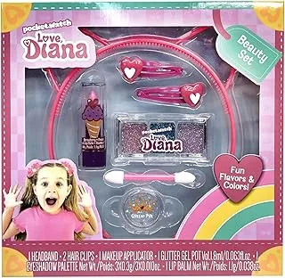Love, Diana 918828.006 Beauty Set with Make Up Toys and Hair Styling Accessories