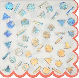 Meri Meri Rainbow Confetti Napkins 16 Pieces, Large