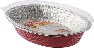 Orinex Oval Roasing Pan , 1 Pcs - Silver