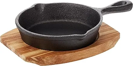 RAJ ROUND SIZZLER TRAY SINGLE HANDLE, 13.5 CM, BLACK, COST08, 1 PC