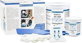 WEICON Casting Resin MS 1000 | 1 kg Transparent Epoxy for with hardener