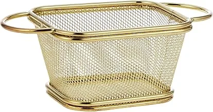 Stainless Steel Fry Basket, Gold - BD-BASK-11G