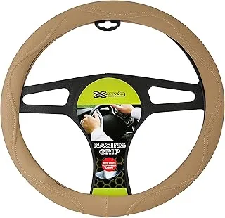 Xcessories Leather Steering Cover (Beige)