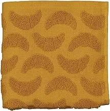 Hema Light Brown Croissant Pattern Cotton Kitchen Towel 50X50Cm