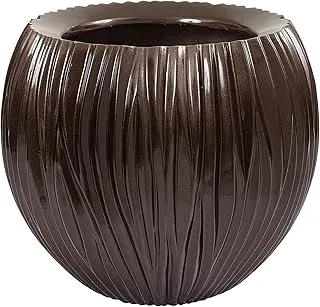 أوعية نباتات جوفر ريفر (30 × 25 سم ، بني)