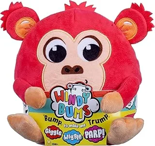 لعبة Windy Bums Monkey Cheeky Farting Toy/هدية مضحكة: لعبة محشوة على شكل قرد محبوب، تذبذبات وضحكات. أصوات/حركات مضحكة، متعة سخيفة للجميع.