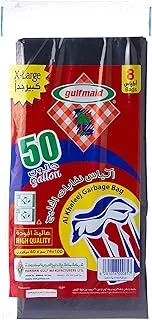 Gulf maid Waste bag, Black, 8 bags without a tie