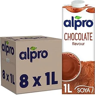 Alpro Chocolate Flavored Soy Drink 8 x 1L