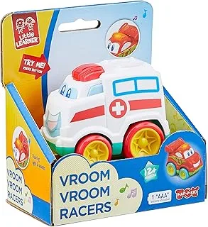 Hap-P-Kid Little Learner Vroom Vroom Racer, Rescue Ambulance,Multicolor