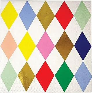 Meri Meri Ts Harlequin Napkins 16 Pieces, Large