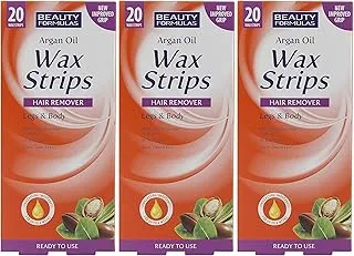 BF ARGAN OIL LEG & BODY WAX STRIPS 20'S :12348