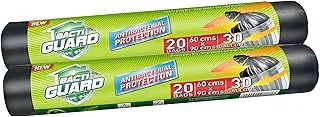 Bacti Guard Garbage Bag Black Rolls 60 x 90 Cm, 30 Gallon, 10 x 2 x 20 pcs '