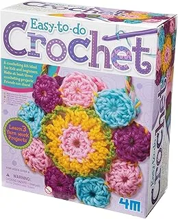 4M Toysmith, Easy-To-Do Crochet Kit, Art & Crafts DIY Kit, For Boys & Girls Ages 8+
