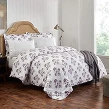 DONETELLA 7 Piece 100% Organic Cotton Bedding Comforter Set, King Size, Down Alternative Filling, All-Season With Duvet Cover, Comforter Insert, Pillow Sham And Pillow Case
