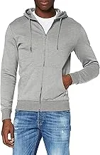 JACK & JONES Men's zip hoodie fleece jacket