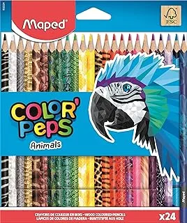 Colorpeps قلم رصاص الحيوان 24col