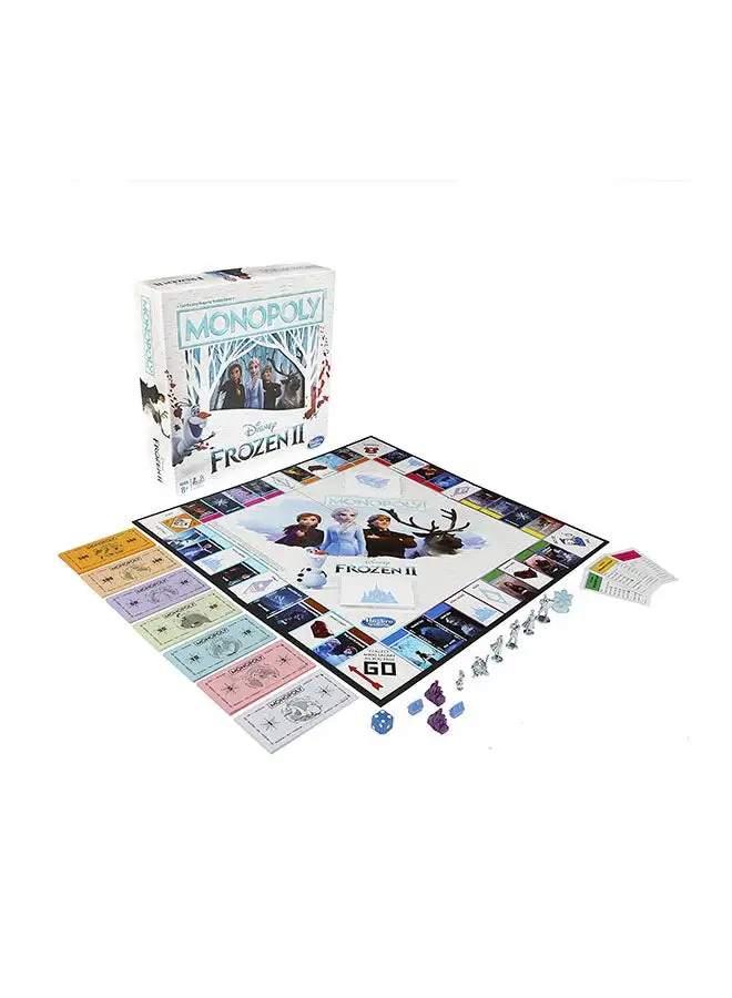 Monopoly 110-Piece Frozen II Board Game 6 Players